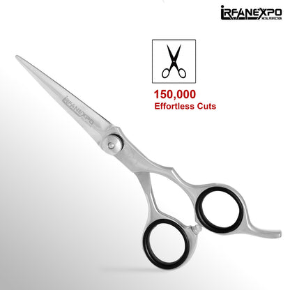 Premium Professional Barber Scissors – Stainless Steel Hair Cutting Shears with Leather Case