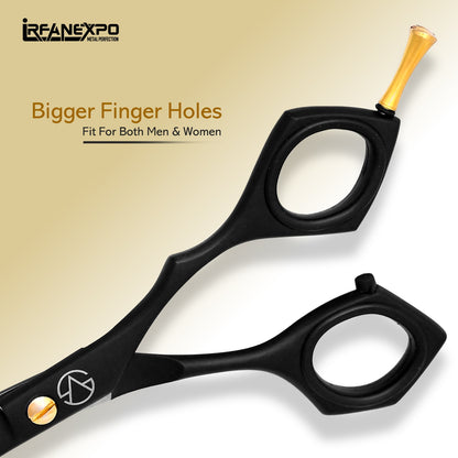 IrfanExpo Professional Hair Cutting Scissors – Ergonomic Barber Shear with Gold Tension Screw (6.5”)