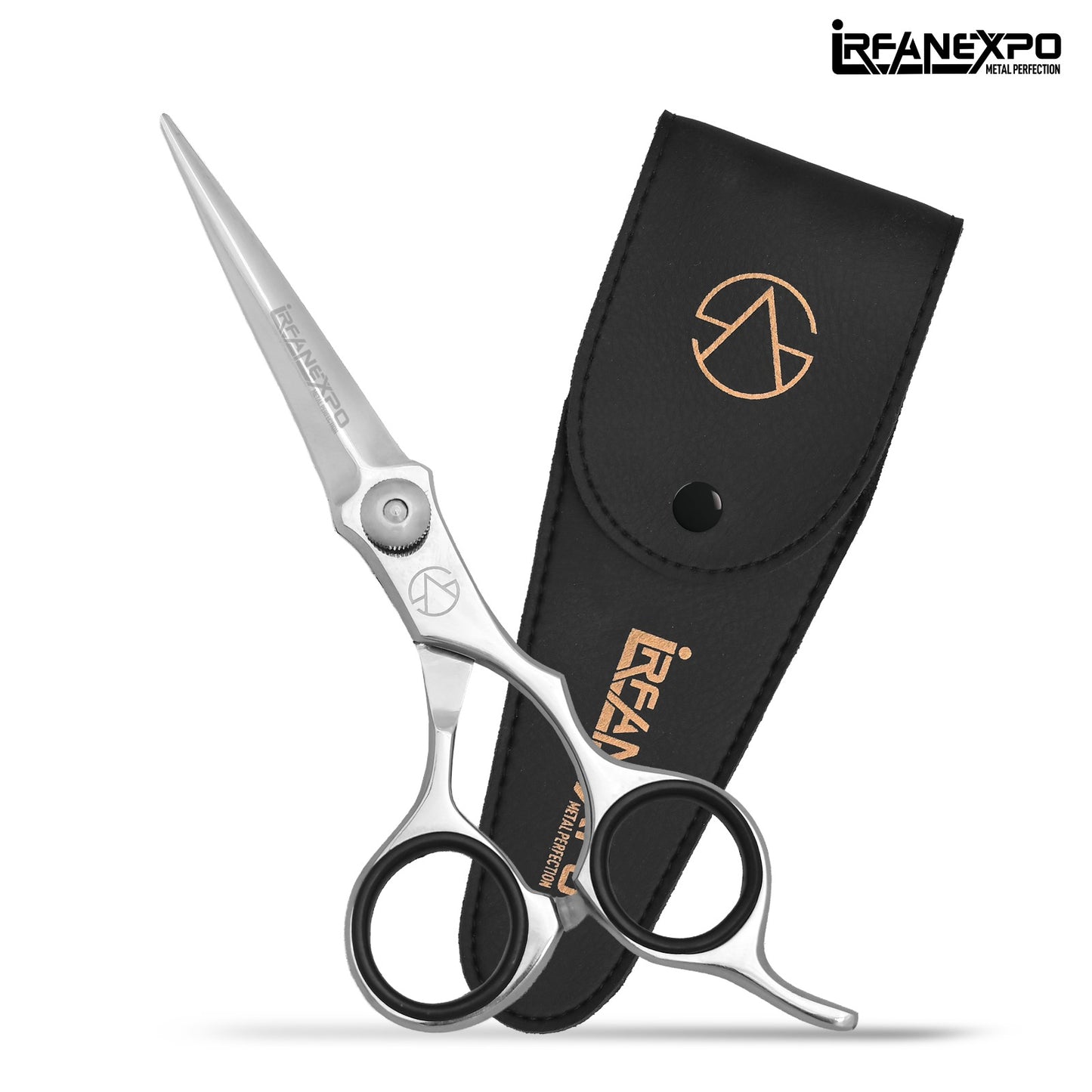 Premium Professional Barber Scissors – Stainless Steel Hair Cutting Shears with Leather Case