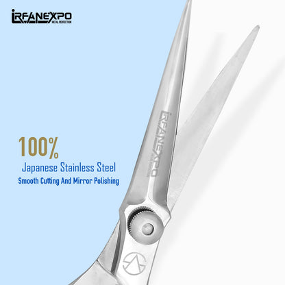 Premium Professional Barber Scissors – Stainless Steel Hair Cutting Shears with Leather Case